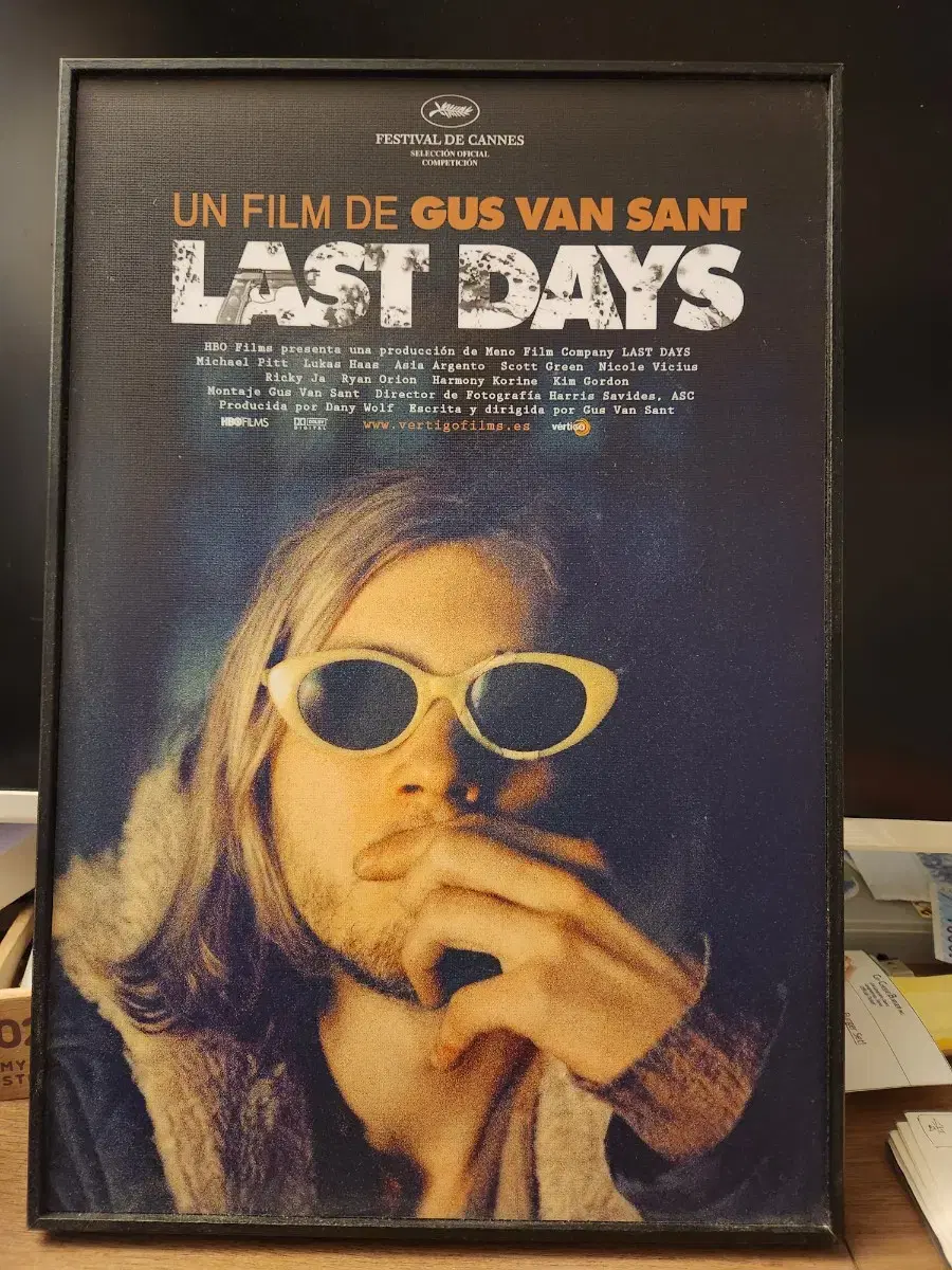 커트 코베인 영화(Last days, Gus van sant) 포스터 겸